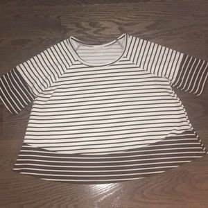 Versatile striped top size S